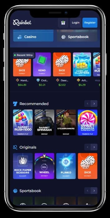 Gambling review site - Rain Bet