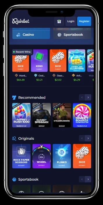 Site d'évaluation de jeux de hasard - Rainbet Canada
